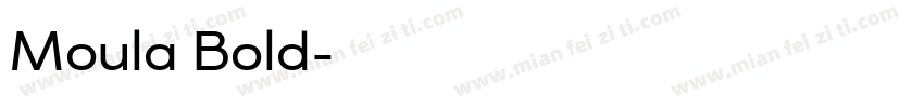 Moula Bold字体转换